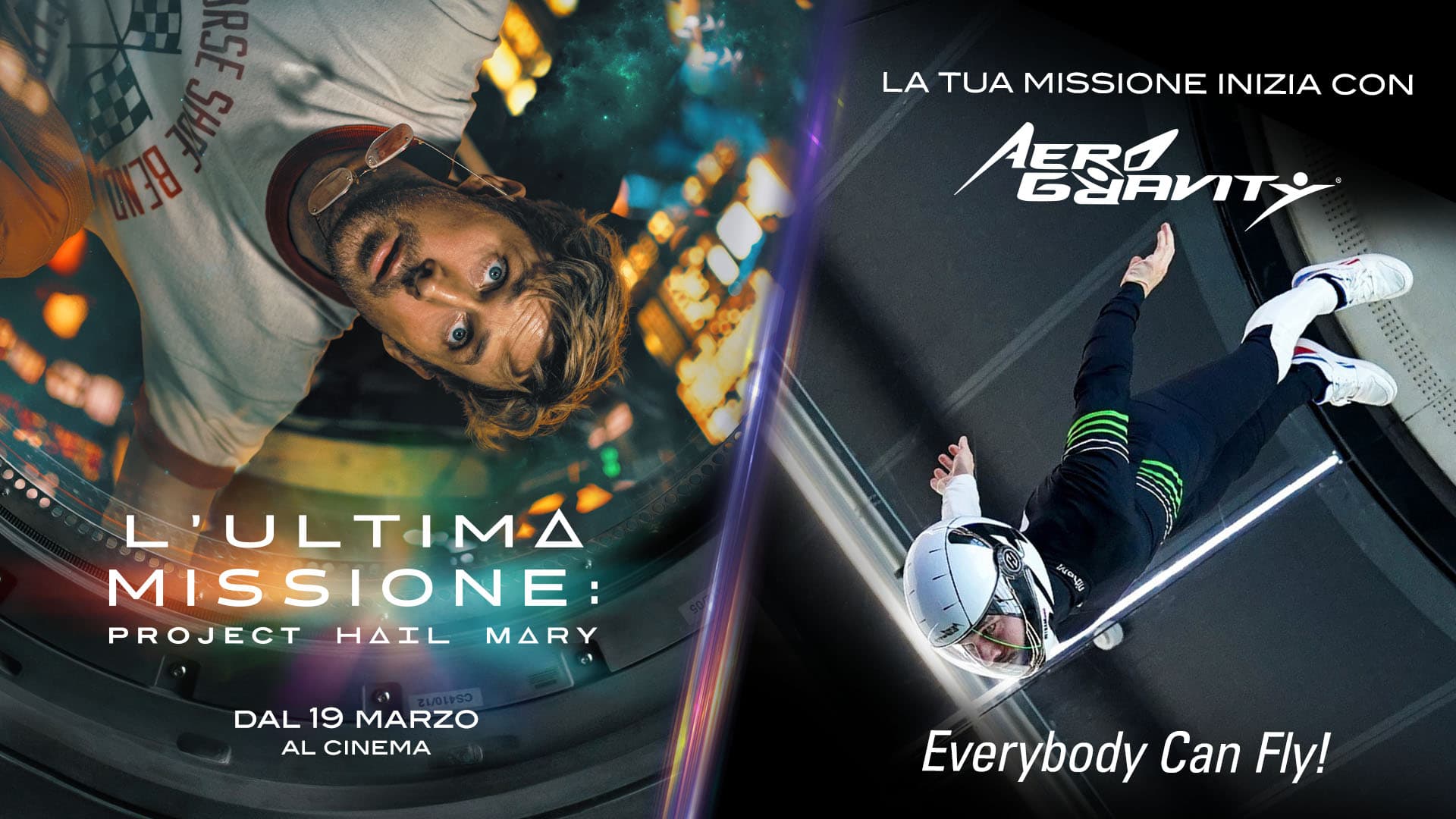 Your mission begins at Aero Gravity and continues from March 19 at the cinema with THE LAST MISSION: PROJECT HAIL MARY